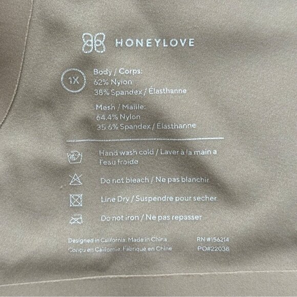 Honeylove Silhouette Bra Tan 156214 Womens Size 1X - Picture 5 of 5